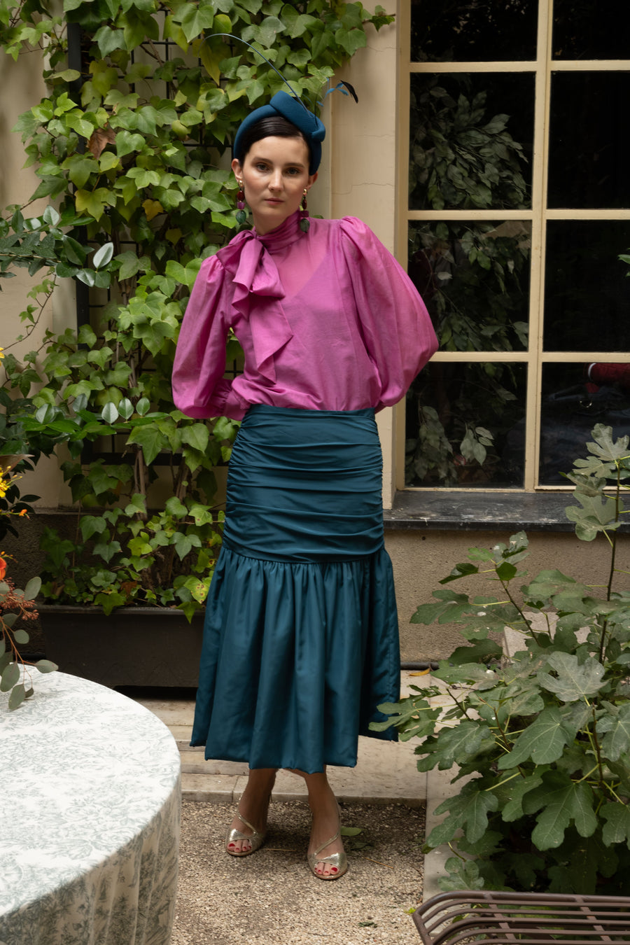 Falda Ivanna Tafetán