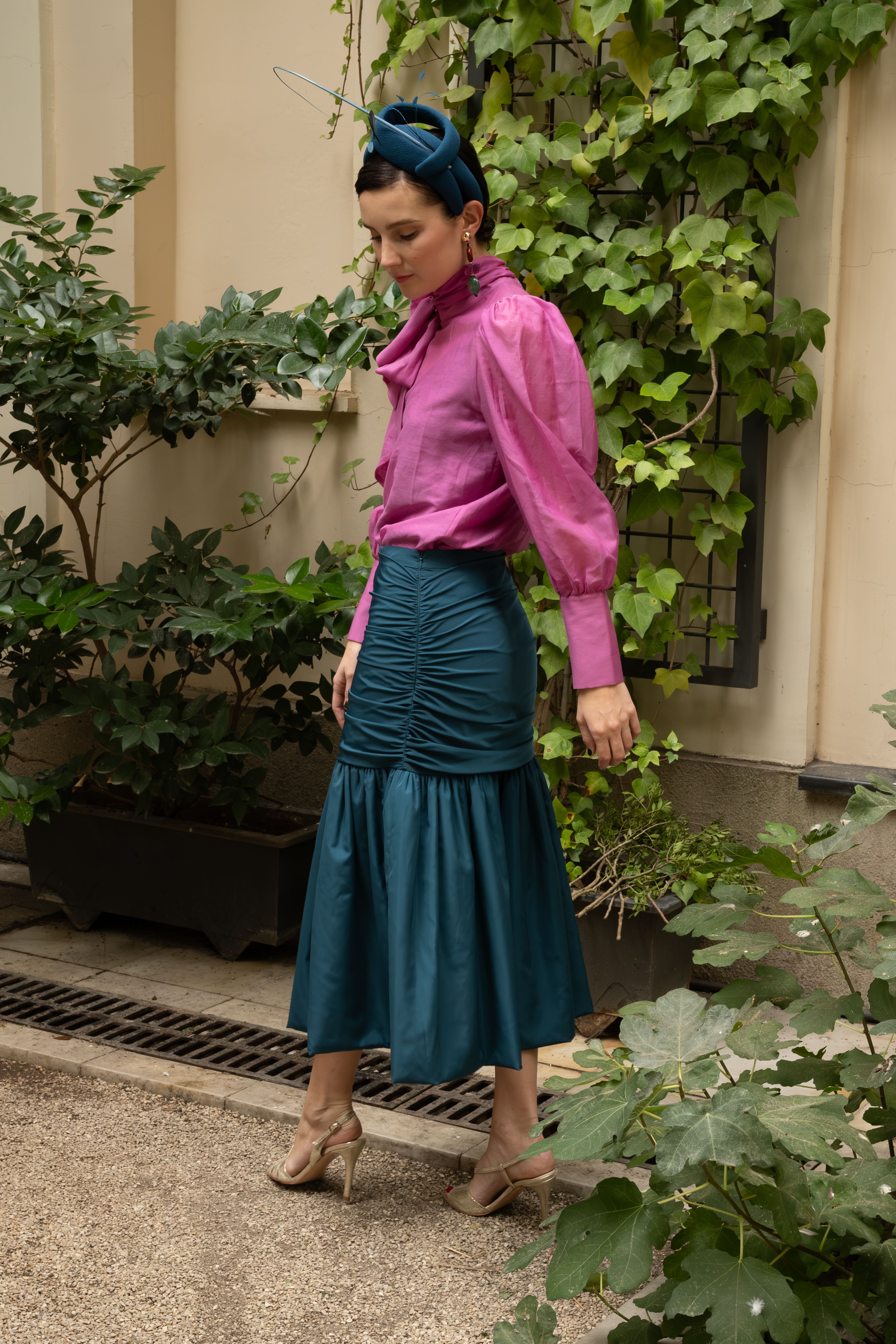 Falda Ivanna Tafetán