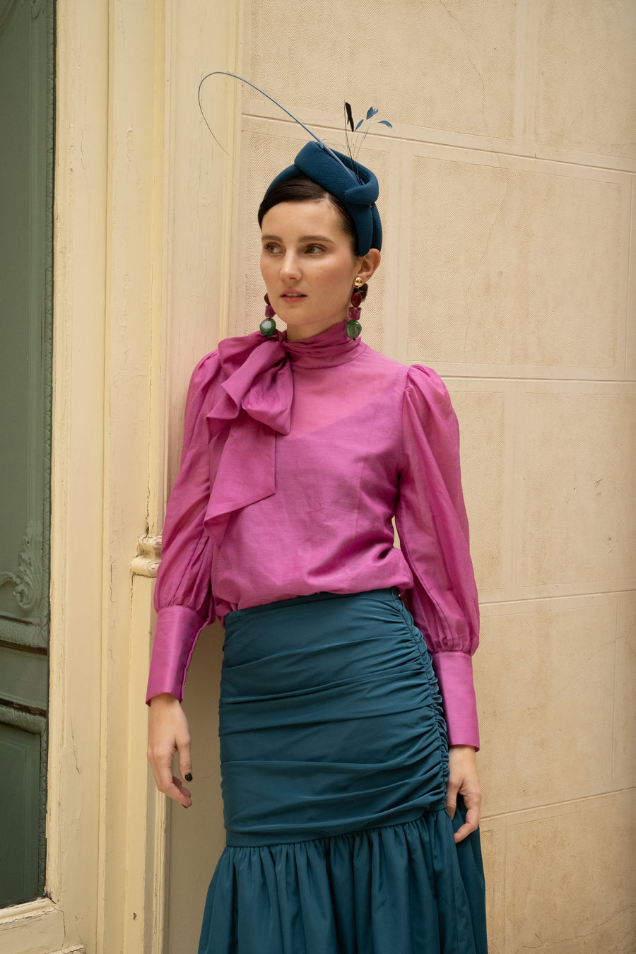 Falda Ivanna Tafetán