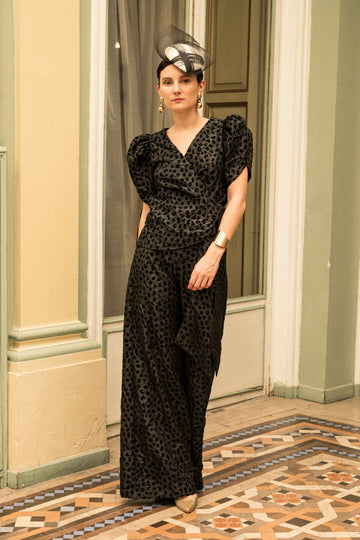 Pantalón Antonia Print Negro