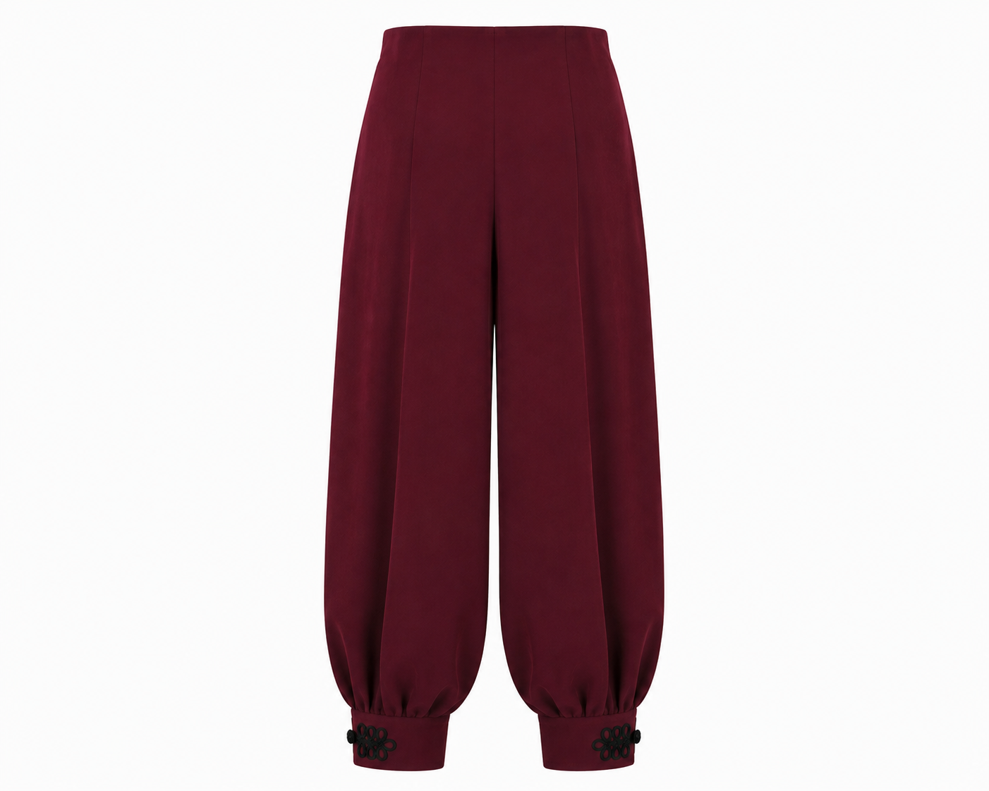 Pantalón Bombacho crepe burdeos