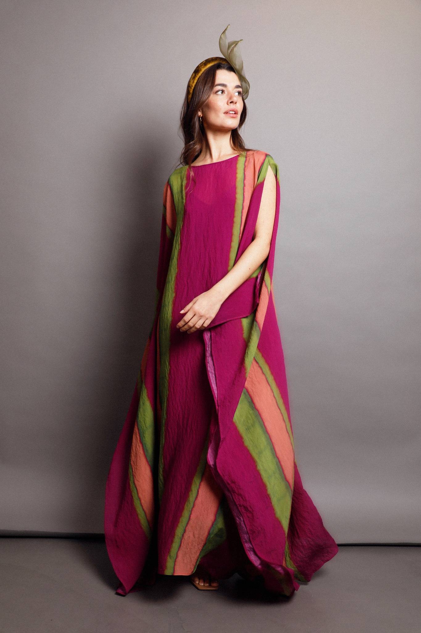 Vestido túnica edenia fucsia