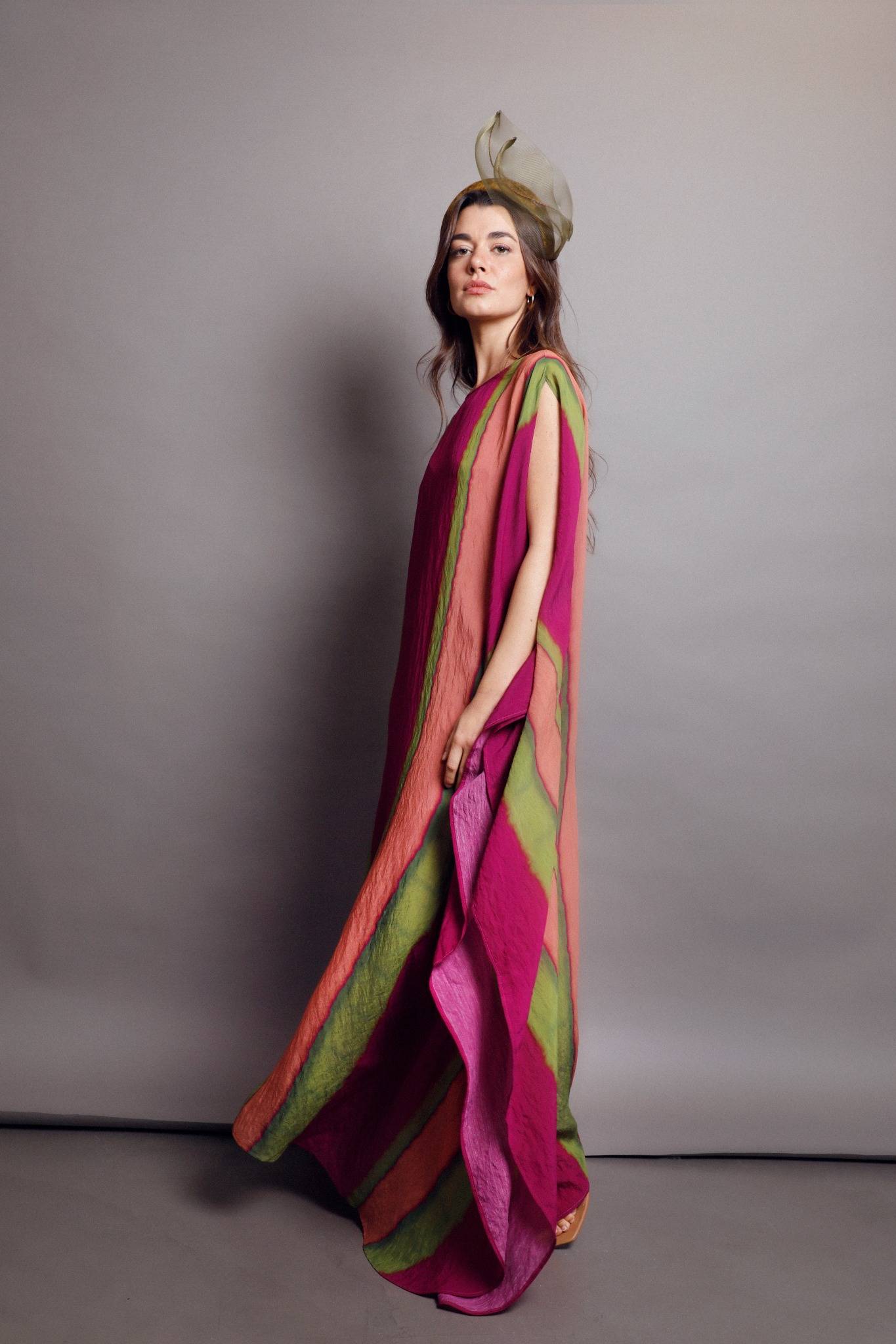 Vestido túnica edenia fucsia