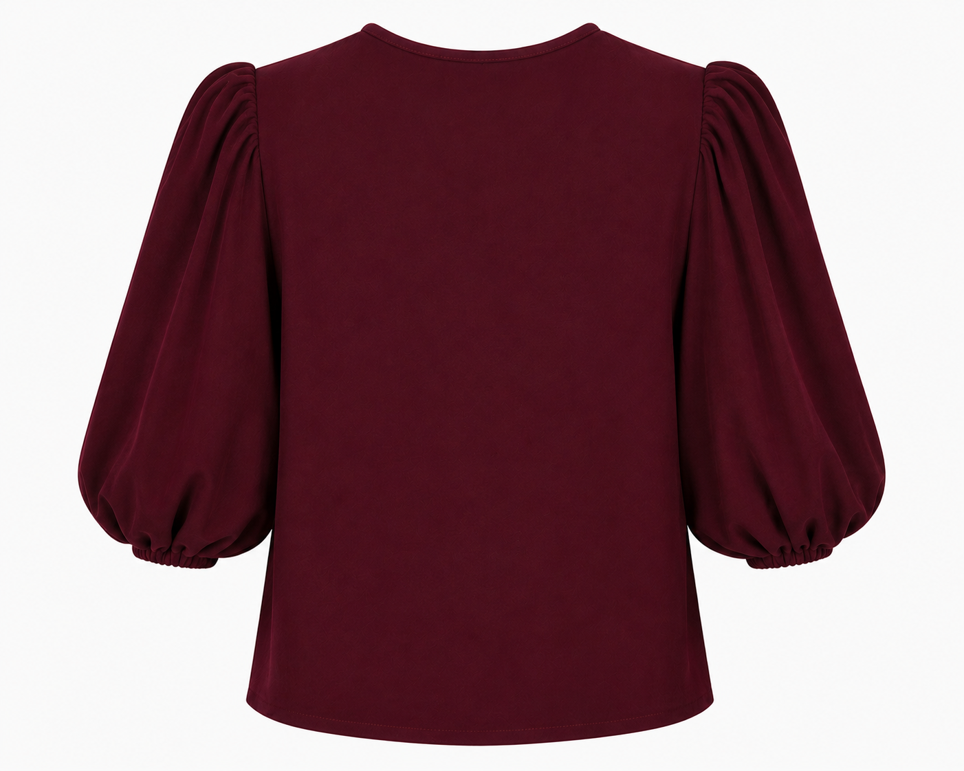 Top Sassu crepe burdeos